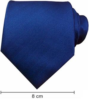 Plain Fishbone Ties - Royal Blue